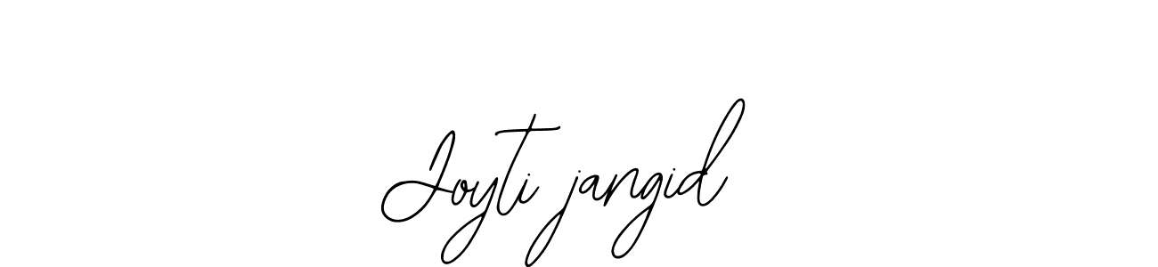 Design your own signature with our free online signature maker. With this signature software, you can create a handwritten (Bearetta-2O07w) signature for name Joyti jangid. Joyti jangid signature style 12 images and pictures png