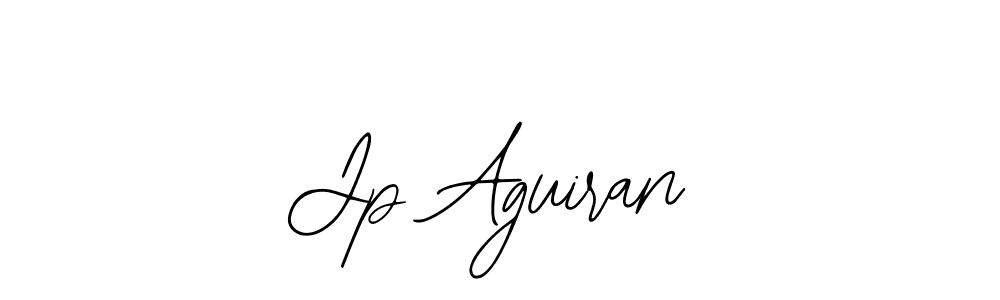 The best way (Bearetta-2O07w) to make a short signature is to pick only two or three words in your name. The name Jp Aguiran include a total of six letters. For converting this name. Jp Aguiran signature style 12 images and pictures png