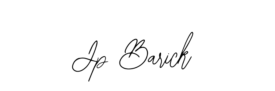 How to make Jp Barick name signature. Use Bearetta-2O07w style for creating short signs online. This is the latest handwritten sign. Jp Barick signature style 12 images and pictures png