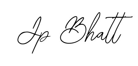Give your name Jp Bhatt an exquisite flair with the Bearetta-2O07w script font. Ideal for contracts, resumes, and formal letterheads. Jp Bhatt signature style 12 images and pictures png