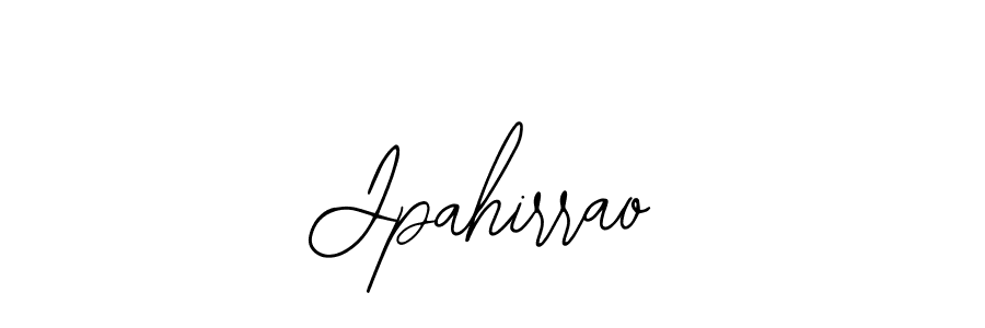 How to make Jpahirrao name signature. Use Bearetta-2O07w style for creating short signs online. This is the latest handwritten sign. Jpahirrao signature style 12 images and pictures png
