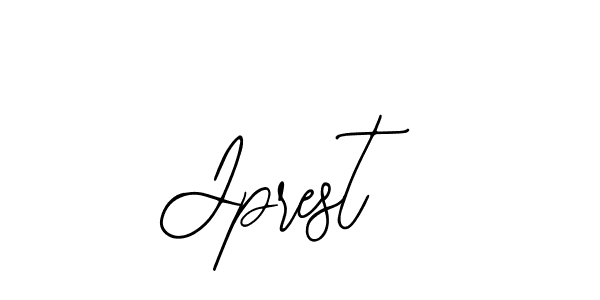 You should practise on your own different ways (Bearetta-2O07w) to write your name (Jprest) in signature. don't let someone else do it for you. Jprest signature style 12 images and pictures png