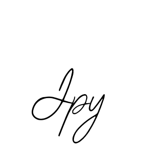 How to make Jpy name signature. Use Bearetta-2O07w style for creating short signs online. This is the latest handwritten sign. Jpy signature style 12 images and pictures png