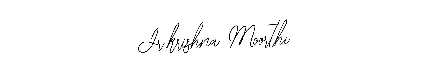 The best way (Bearetta-2O07w) to make a short signature is to pick only two or three words in your name. The name Jr.krishna Moorthi include a total of six letters. For converting this name. Jr.krishna Moorthi signature style 12 images and pictures png