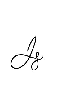You should practise on your own different ways (Bearetta-2O07w) to write your name (Js) in signature. don't let someone else do it for you. Js signature style 12 images and pictures png