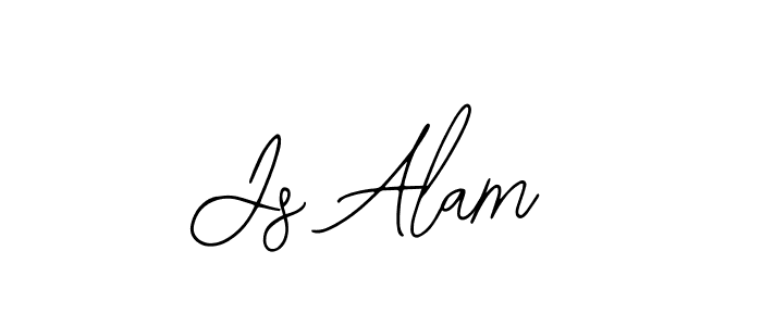 Use a signature maker to create a handwritten signature online. With this signature software, you can design (Bearetta-2O07w) your own signature for name Js Alam. Js Alam signature style 12 images and pictures png