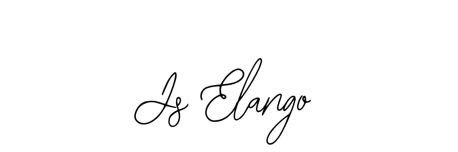 Bearetta-2O07w is a professional signature style that is perfect for those who want to add a touch of class to their signature. It is also a great choice for those who want to make their signature more unique. Get Js Elango name to fancy signature for free. Js Elango signature style 12 images and pictures png