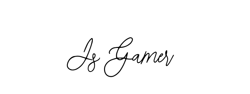 You should practise on your own different ways (Bearetta-2O07w) to write your name (Js Gamer) in signature. don't let someone else do it for you. Js Gamer signature style 12 images and pictures png