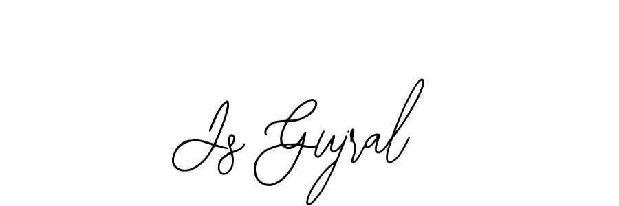 This is the best signature style for the Js Gujral name. Also you like these signature font (Bearetta-2O07w). Mix name signature. Js Gujral signature style 12 images and pictures png