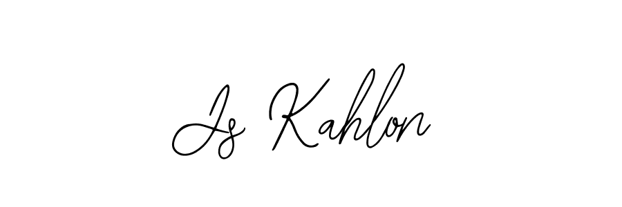 How to make Js Kahlon signature? Bearetta-2O07w is a professional autograph style. Create handwritten signature for Js Kahlon name. Js Kahlon signature style 12 images and pictures png