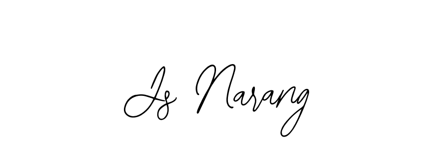 This is the best signature style for the Js Narang name. Also you like these signature font (Bearetta-2O07w). Mix name signature. Js Narang signature style 12 images and pictures png