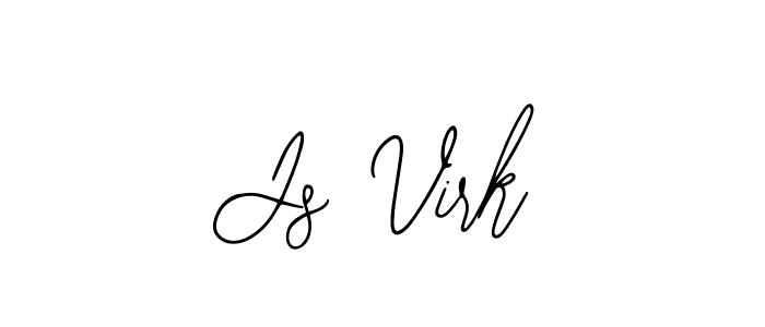 How to make Js Virk name signature. Use Bearetta-2O07w style for creating short signs online. This is the latest handwritten sign. Js Virk signature style 12 images and pictures png