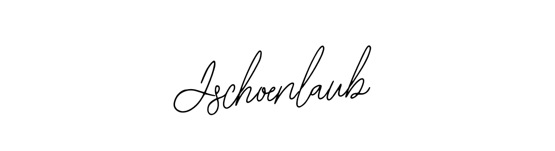 How to make Jschoenlaub name signature. Use Bearetta-2O07w style for creating short signs online. This is the latest handwritten sign. Jschoenlaub signature style 12 images and pictures png