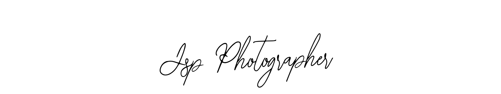 Create a beautiful signature design for name Jsp Photographer. With this signature (Bearetta-2O07w) fonts, you can make a handwritten signature for free. Jsp Photographer signature style 12 images and pictures png