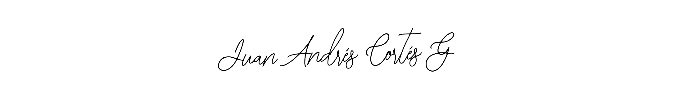 Check out images of Autograph of Juan Andrés Cortés G name. Actor Juan Andrés Cortés G Signature Style. Bearetta-2O07w is a professional sign style online. Juan Andrés Cortés G signature style 12 images and pictures png