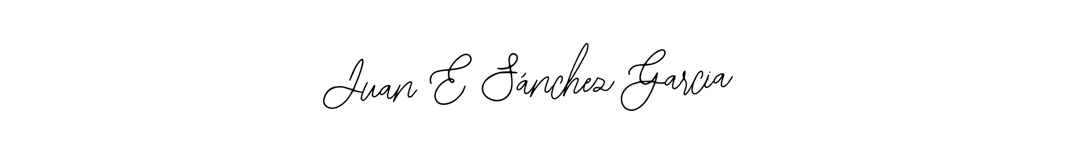 You should practise on your own different ways (Bearetta-2O07w) to write your name (Juan E Sánchez Garcia) in signature. don't let someone else do it for you. Juan E Sánchez Garcia signature style 12 images and pictures png