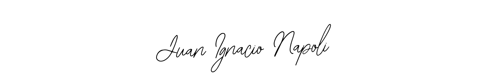 How to make Juan Ignacio Napoli name signature. Use Bearetta-2O07w style for creating short signs online. This is the latest handwritten sign. Juan Ignacio Napoli signature style 12 images and pictures png