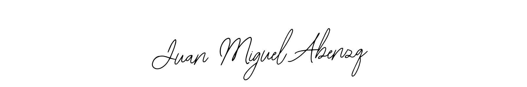 Use a signature maker to create a handwritten signature online. With this signature software, you can design (Bearetta-2O07w) your own signature for name Juan Miguel Abenzq. Juan Miguel Abenzq signature style 12 images and pictures png