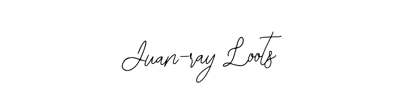 The best way (Bearetta-2O07w) to make a short signature is to pick only two or three words in your name. The name Juan-ray Loots include a total of six letters. For converting this name. Juan-ray Loots signature style 12 images and pictures png