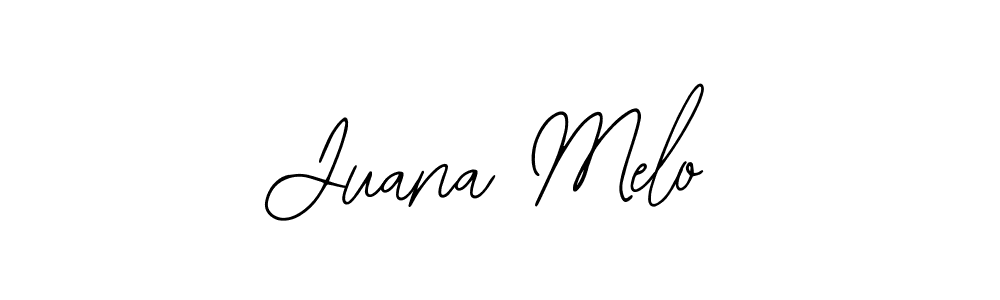 You should practise on your own different ways (Bearetta-2O07w) to write your name (Juana Melo) in signature. don't let someone else do it for you. Juana Melo signature style 12 images and pictures png