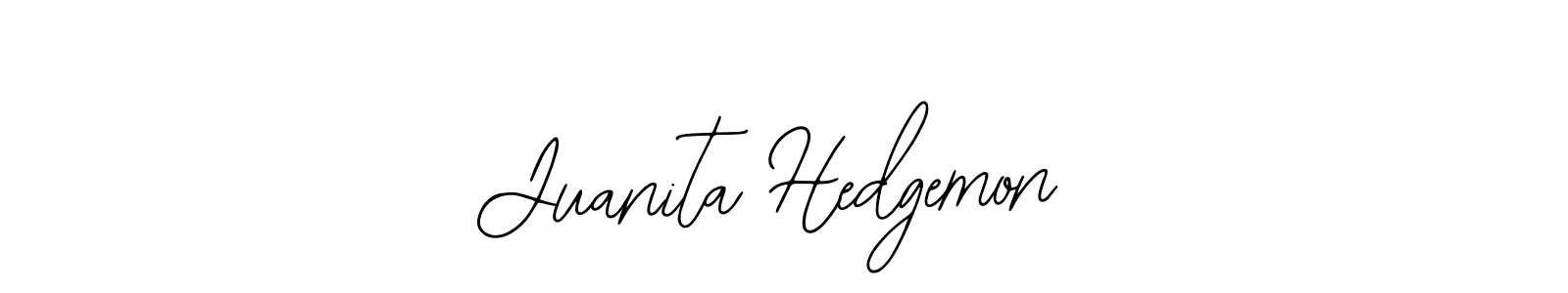 Juanita Hedgemon stylish signature style. Best Handwritten Sign (Bearetta-2O07w) for my name. Handwritten Signature Collection Ideas for my name Juanita Hedgemon. Juanita Hedgemon signature style 12 images and pictures png