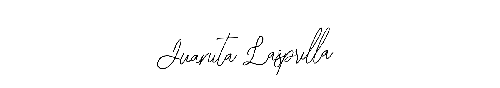 You should practise on your own different ways (Bearetta-2O07w) to write your name (Juanita Lasprilla) in signature. don't let someone else do it for you. Juanita Lasprilla signature style 12 images and pictures png