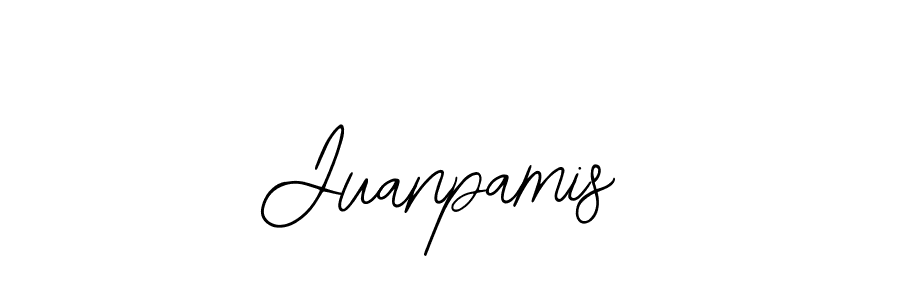 How to make Juanpamis name signature. Use Bearetta-2O07w style for creating short signs online. This is the latest handwritten sign. Juanpamis signature style 12 images and pictures png