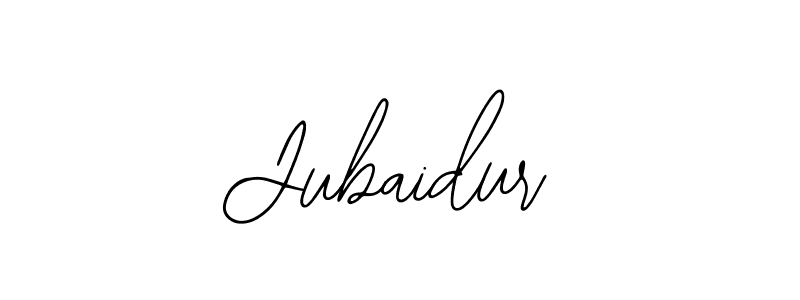 Use a signature maker to create a handwritten signature online. With this signature software, you can design (Bearetta-2O07w) your own signature for name Jubaidur. Jubaidur signature style 12 images and pictures png