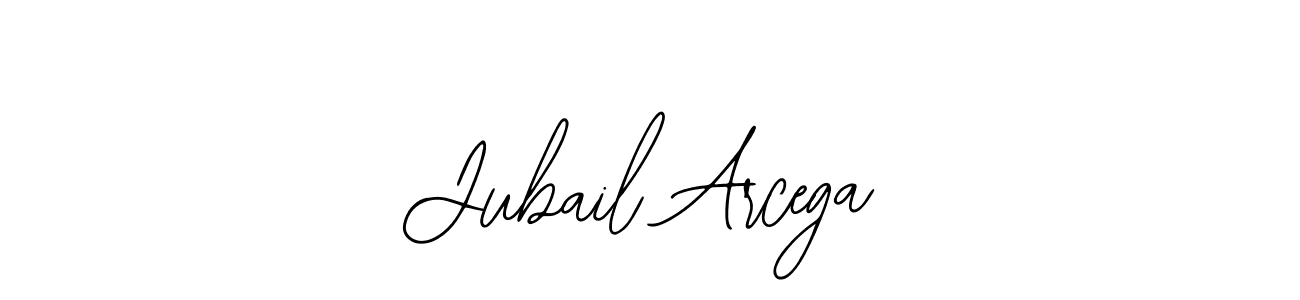 The best way (Bearetta-2O07w) to make a short signature is to pick only two or three words in your name. The name Jubail Arcega include a total of six letters. For converting this name. Jubail Arcega signature style 12 images and pictures png