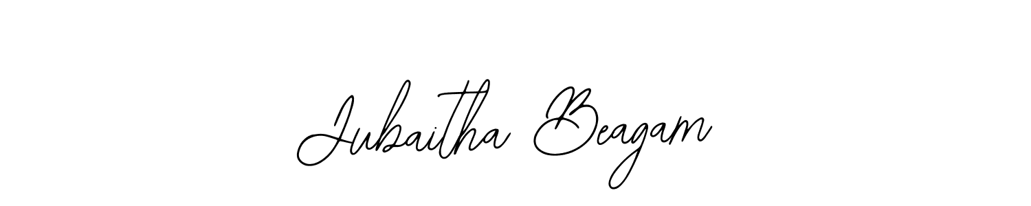Make a beautiful signature design for name Jubaitha Beagam. With this signature (Bearetta-2O07w) style, you can create a handwritten signature for free. Jubaitha Beagam signature style 12 images and pictures png