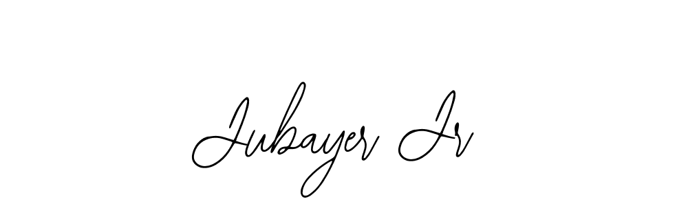 How to make Jubayer Jr name signature. Use Bearetta-2O07w style for creating short signs online. This is the latest handwritten sign. Jubayer Jr signature style 12 images and pictures png