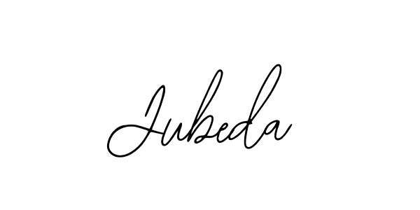 How to make Jubeda name signature. Use Bearetta-2O07w style for creating short signs online. This is the latest handwritten sign. Jubeda signature style 12 images and pictures png