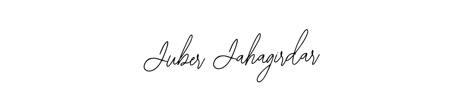 Bearetta-2O07w is a professional signature style that is perfect for those who want to add a touch of class to their signature. It is also a great choice for those who want to make their signature more unique. Get Juber Jahagirdar name to fancy signature for free. Juber Jahagirdar signature style 12 images and pictures png