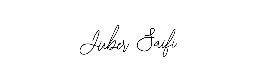 Bearetta-2O07w is a professional signature style that is perfect for those who want to add a touch of class to their signature. It is also a great choice for those who want to make their signature more unique. Get Juber Saifi name to fancy signature for free. Juber Saifi signature style 12 images and pictures png