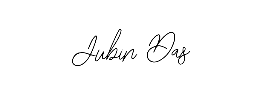 How to make Jubin Das name signature. Use Bearetta-2O07w style for creating short signs online. This is the latest handwritten sign. Jubin Das signature style 12 images and pictures png