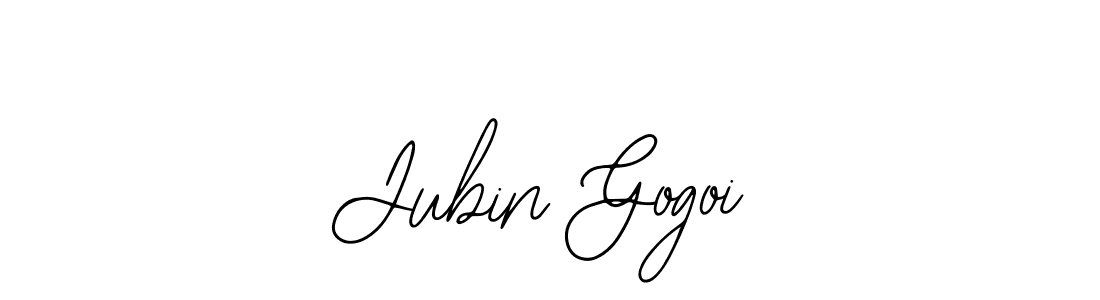 Make a beautiful signature design for name Jubin Gogoi. With this signature (Bearetta-2O07w) style, you can create a handwritten signature for free. Jubin Gogoi signature style 12 images and pictures png