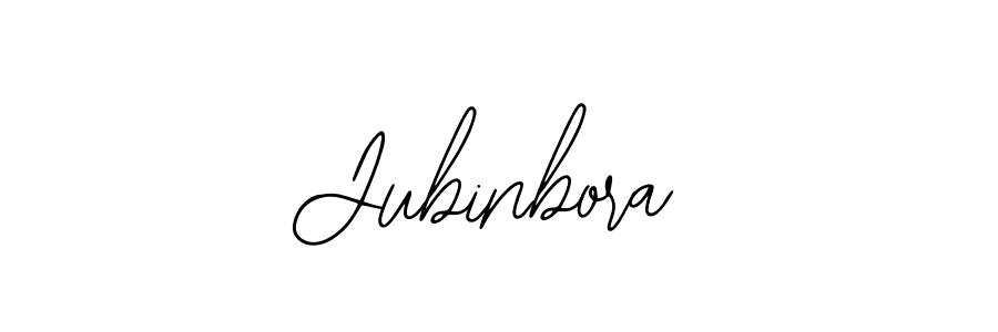 Use a signature maker to create a handwritten signature online. With this signature software, you can design (Bearetta-2O07w) your own signature for name Jubinbora. Jubinbora signature style 12 images and pictures png