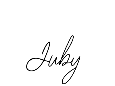 Juby stylish signature style. Best Handwritten Sign (Bearetta-2O07w) for my name. Handwritten Signature Collection Ideas for my name Juby. Juby signature style 12 images and pictures png