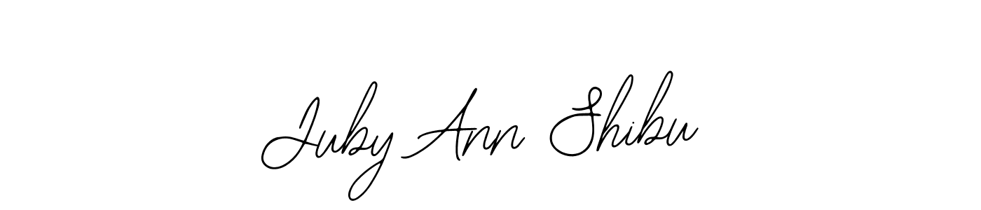 Make a beautiful signature design for name Juby Ann Shibu. Use this online signature maker to create a handwritten signature for free. Juby Ann Shibu signature style 12 images and pictures png