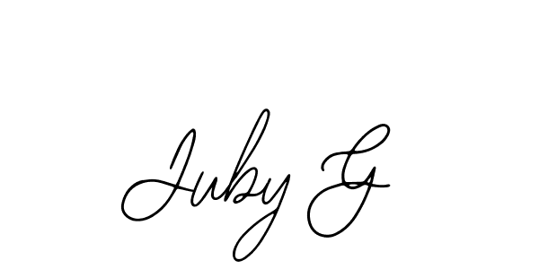 You can use this online signature creator to create a handwritten signature for the name Juby G. This is the best online autograph maker. Juby G signature style 12 images and pictures png