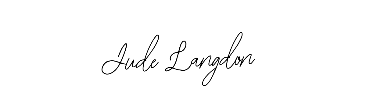How to make Jude Langdon signature? Bearetta-2O07w is a professional autograph style. Create handwritten signature for Jude Langdon name. Jude Langdon signature style 12 images and pictures png