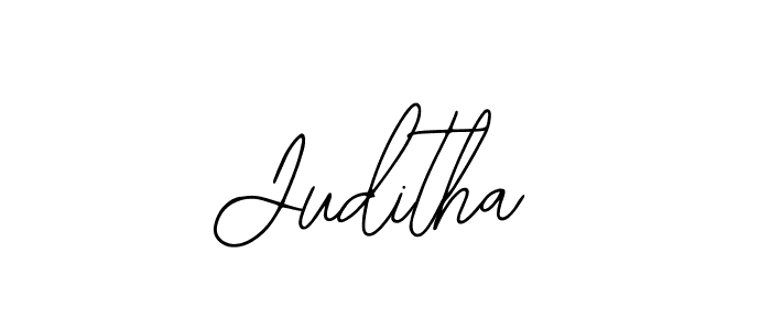 How to make Juditha name signature. Use Bearetta-2O07w style for creating short signs online. This is the latest handwritten sign. Juditha signature style 12 images and pictures png