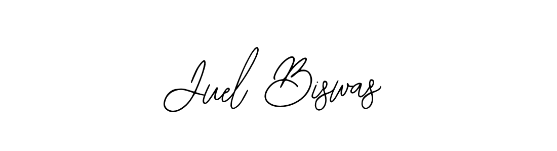 How to make Juel Biswas name signature. Use Bearetta-2O07w style for creating short signs online. This is the latest handwritten sign. Juel Biswas signature style 12 images and pictures png