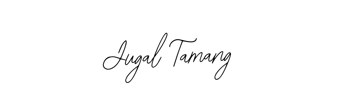 Bearetta-2O07w is a professional signature style that is perfect for those who want to add a touch of class to their signature. It is also a great choice for those who want to make their signature more unique. Get Jugal Tamang name to fancy signature for free. Jugal Tamang signature style 12 images and pictures png