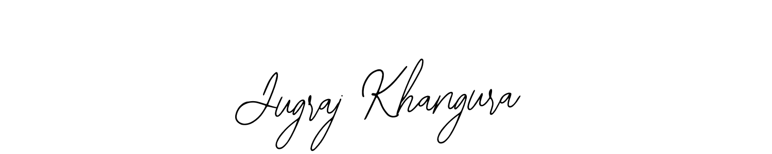 The best way (Bearetta-2O07w) to make a short signature is to pick only two or three words in your name. The name Jugraj Khangura include a total of six letters. For converting this name. Jugraj Khangura signature style 12 images and pictures png