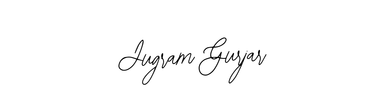 Design your own signature with our free online signature maker. With this signature software, you can create a handwritten (Bearetta-2O07w) signature for name Jugram Gurjar. Jugram Gurjar signature style 12 images and pictures png