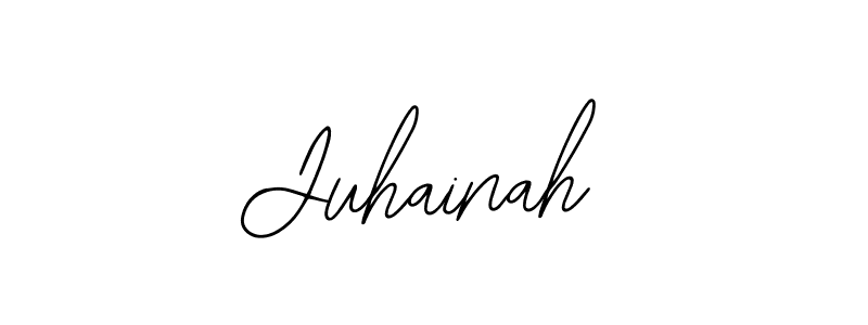 The best way (Bearetta-2O07w) to make a short signature is to pick only two or three words in your name. The name Juhainah include a total of six letters. For converting this name. Juhainah signature style 12 images and pictures png