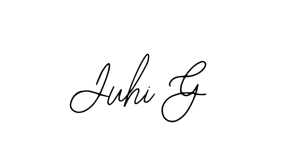 How to make Juhi G signature? Bearetta-2O07w is a professional autograph style. Create handwritten signature for Juhi G name. Juhi G signature style 12 images and pictures png