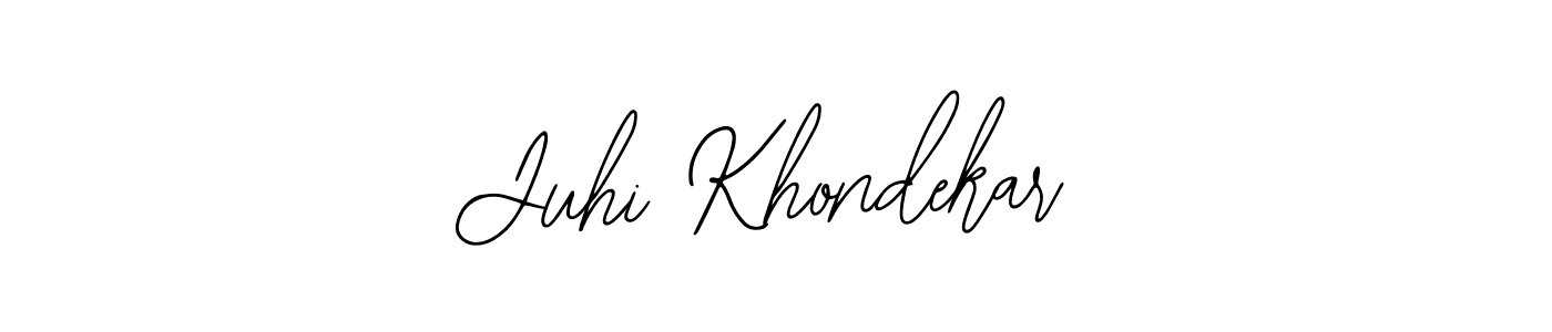 Create a beautiful signature design for name Juhi Khondekar. With this signature (Bearetta-2O07w) fonts, you can make a handwritten signature for free. Juhi Khondekar signature style 12 images and pictures png