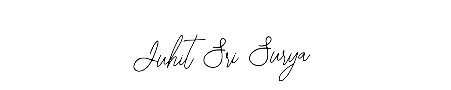 How to Draw Juhit Sri Surya signature style? Bearetta-2O07w is a latest design signature styles for name Juhit Sri Surya. Juhit Sri Surya signature style 12 images and pictures png